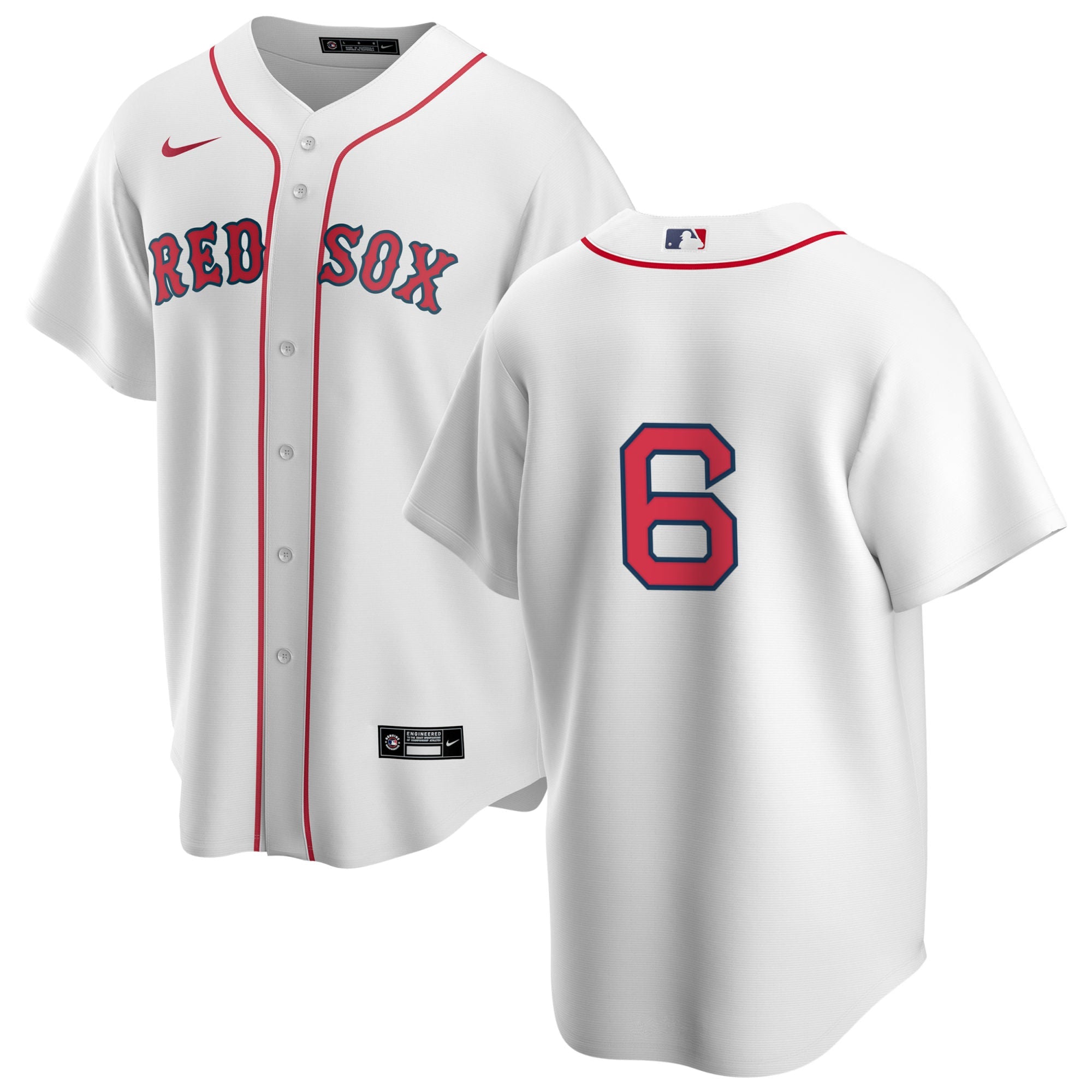 Men s Nike Boston Red Sox Johnny Pesky 6 Home Official Replica Player Jersey Official Team Jersey Sports Fan Apparel Official NFL Team Jersey