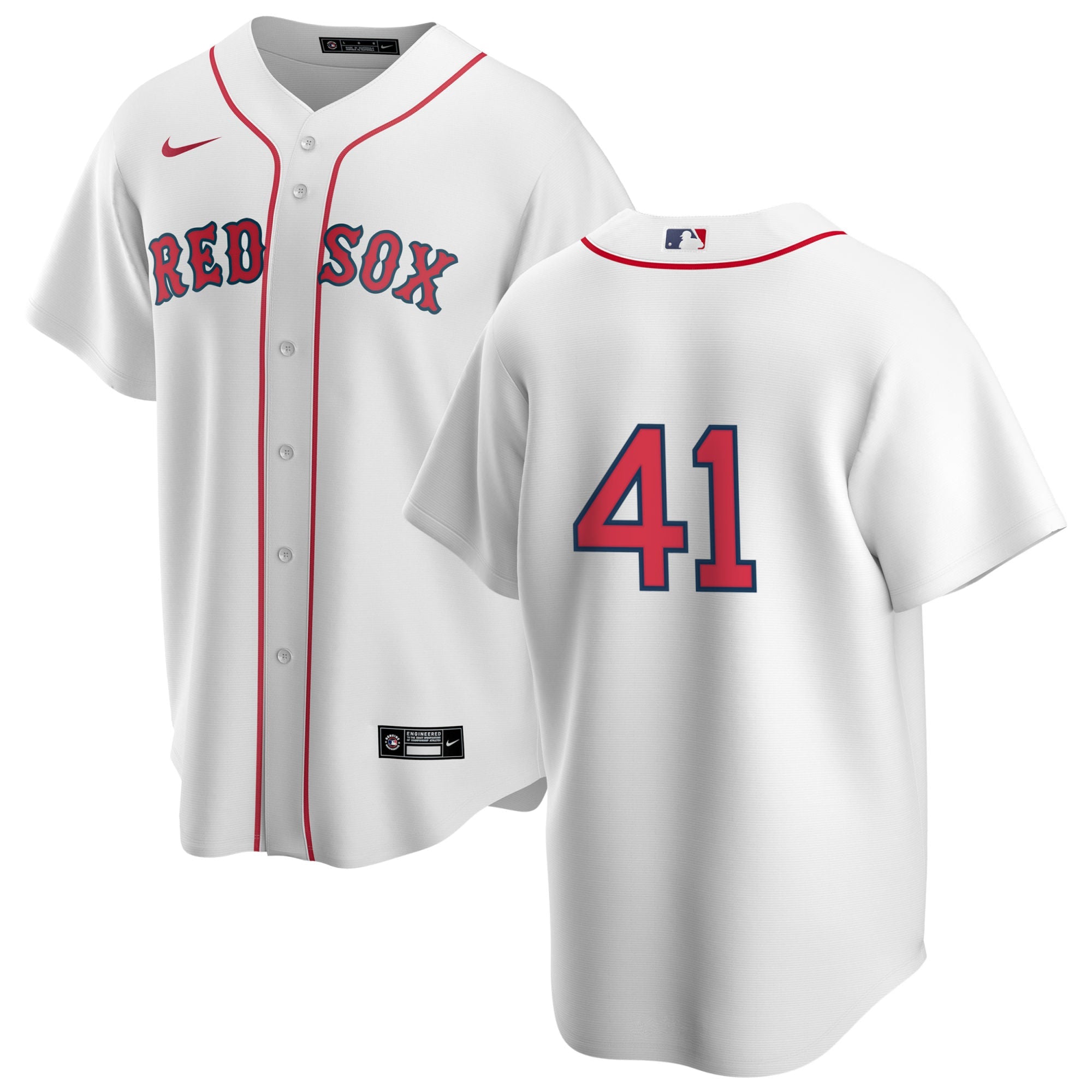 Men s Nike Boston Red Sox John Lackey 41 Home Official Replica Player Jersey Official Team Jersey Sports Fan Apparel Official NFL Team Jersey