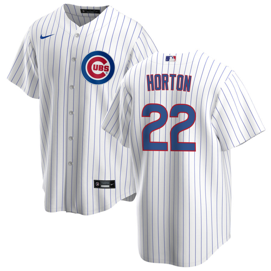 NIKE Men s Cade Horton Chicago Cubs Premium Twill White Home Replica Jersey Official Team Jersey Sports Fan Apparel Official NFL Team Jersey Football