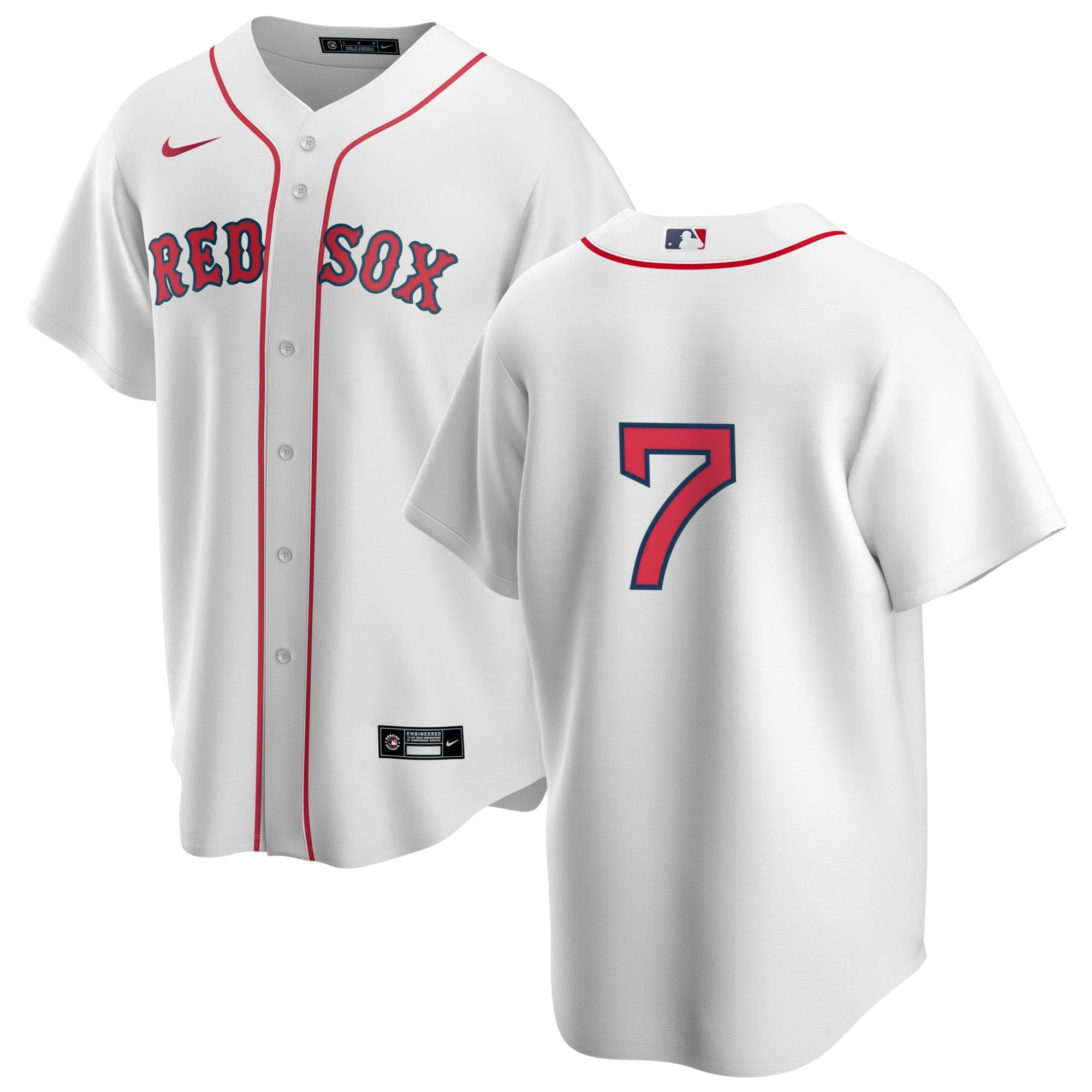 Men s Nike Boston Red Sox Trot Nixon 7 Home Official Replica Player Jersey Official Team Jersey Sports Fan Apparel Official NFL Team Jersey Football