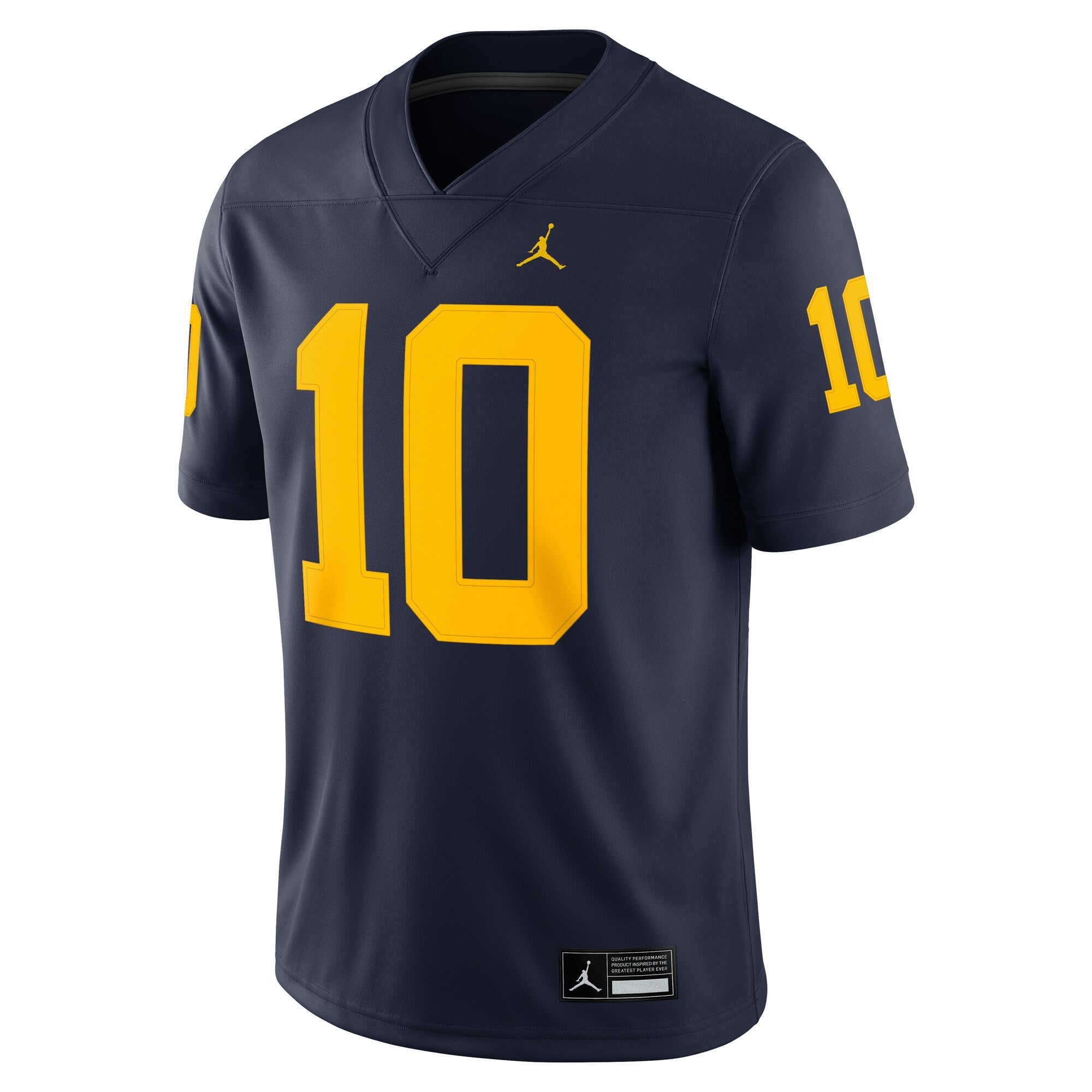 Men's Tom Brady Michigan Wolverines Navy Jumpman Nike Game Jersey