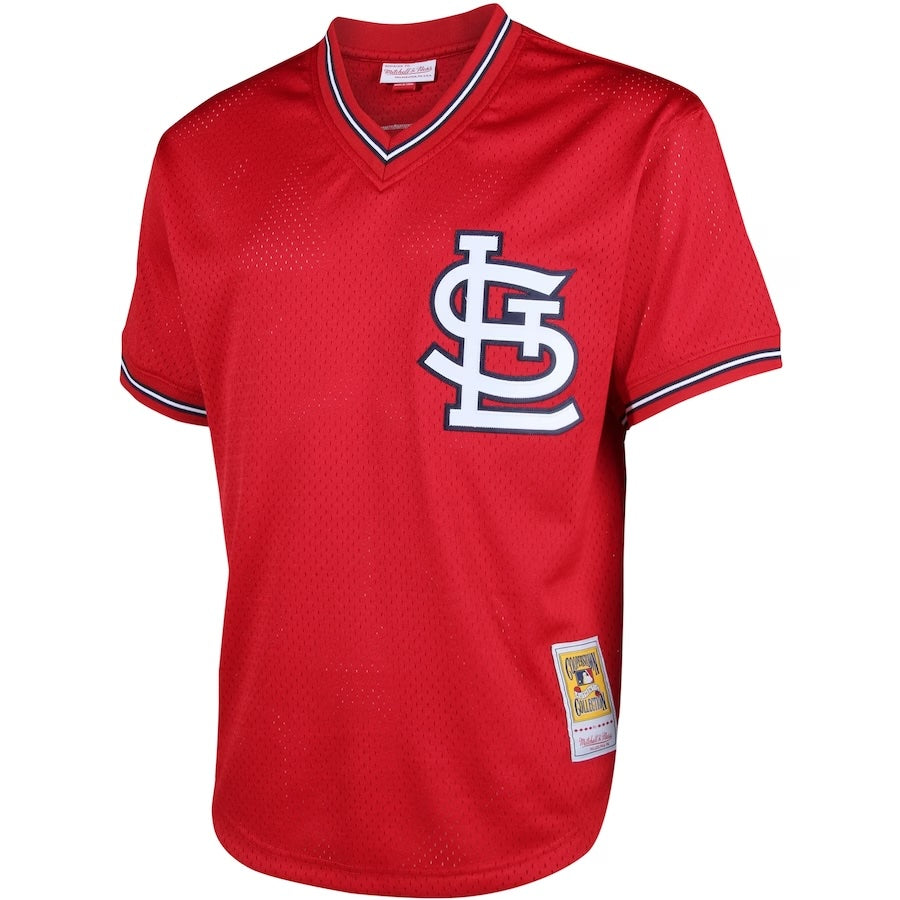 Men s Mitchell And Ness Ozzie Smith 1996 St Louis Cardinals Batting Practice Cooperstown Jersey Official Team Jersey Sports Fan Apparel Official NFL
