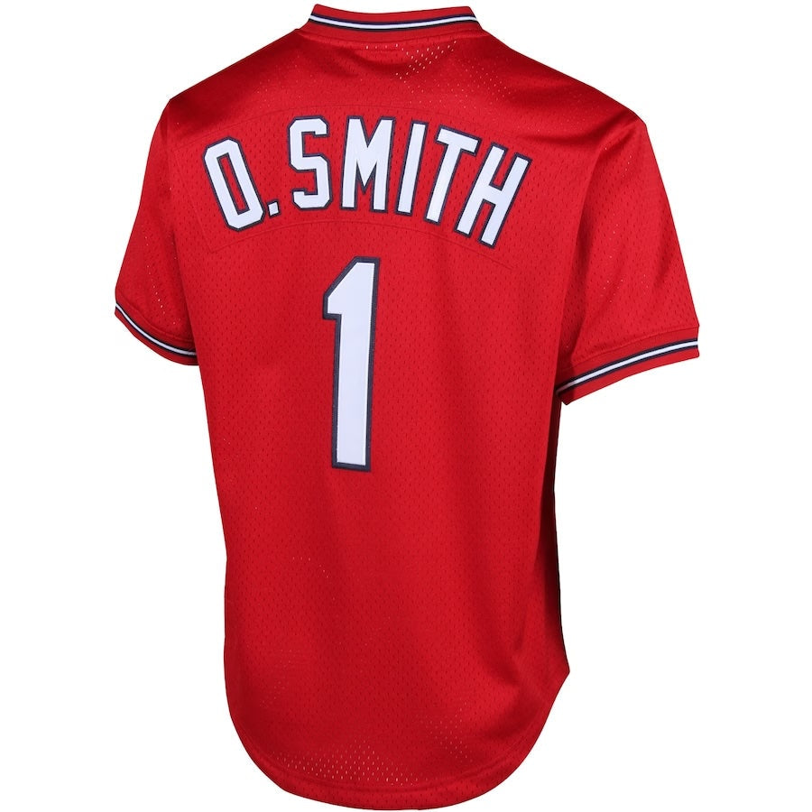 Men s Mitchell And Ness Ozzie Smith 1996 St Louis Cardinals Batting Practice Cooperstown Jersey Official Team Jersey Sports Fan Apparel Official NFL