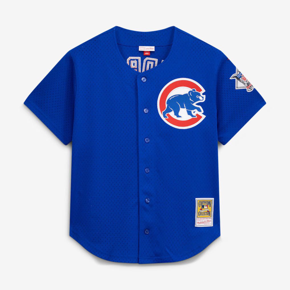 Mitchell And Ness Ryne Sandberg Chicago Cubs 1997 Authentic BP Button Down Jersey Official Team Jersey Sports Fan Apparel Official NFL Team Jersey