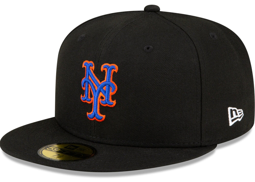 Men s New York Mets New Era Black Alternate Authentic Collection On Field 59FIFTY Fitted Hat Official Team Hat Sports Fan Cap Official NFL Team Hat