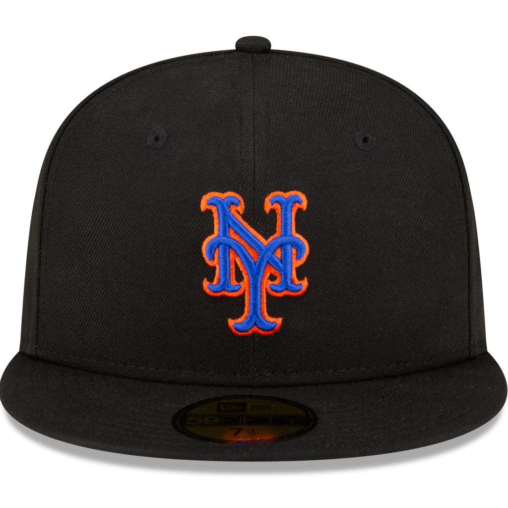 Men s New York Mets New Era Black Alternate Authentic Collection On Field 59FIFTY Fitted Hat Official Team Hat Sports Fan Cap Official NFL Team Hat