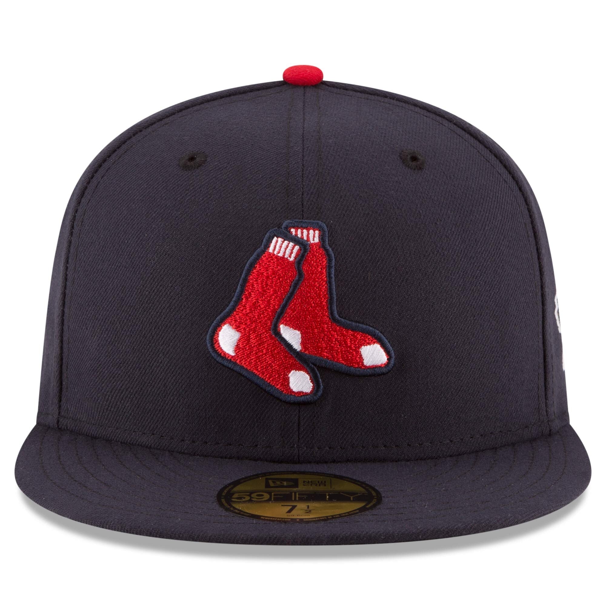 Men s Boston Red Sox New Era Navy Alternate Game Authentic Collection On-Field 59FIFTY Fitted Hat Official Team Hat Sports Fan Cap Official NFL Team