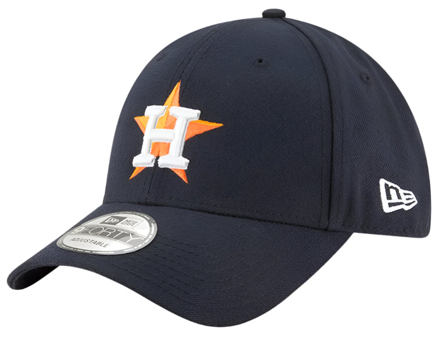 Houston Astros Men s New Era Navy Home The League Alternate 9FORTY Adjustable Hat Official Team Hat Sports Fan Cap Official NFL Team Hat Football Fan