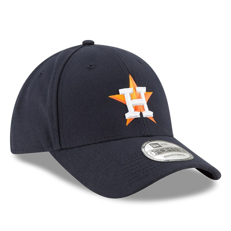 Houston Astros Men s New Era Navy Home The League Alternate 9FORTY Adjustable Hat Official Team Hat Sports Fan Cap Official NFL Team Hat Football Fan