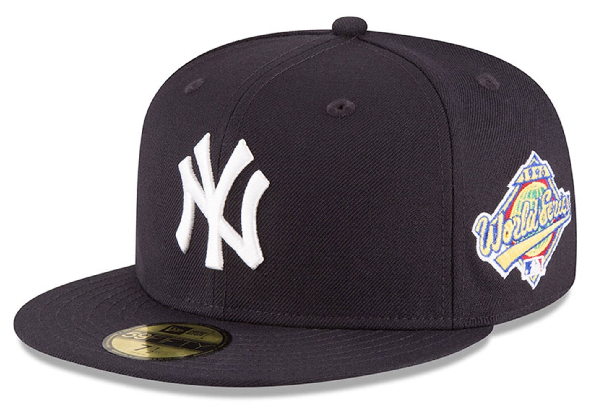 New York Yankees New Era 1996 World Series Wool 59FIFTY Fitted Hat - Navy Official Team Hat Sports Fan Cap Official NFL Team Hat Football Fan Cap