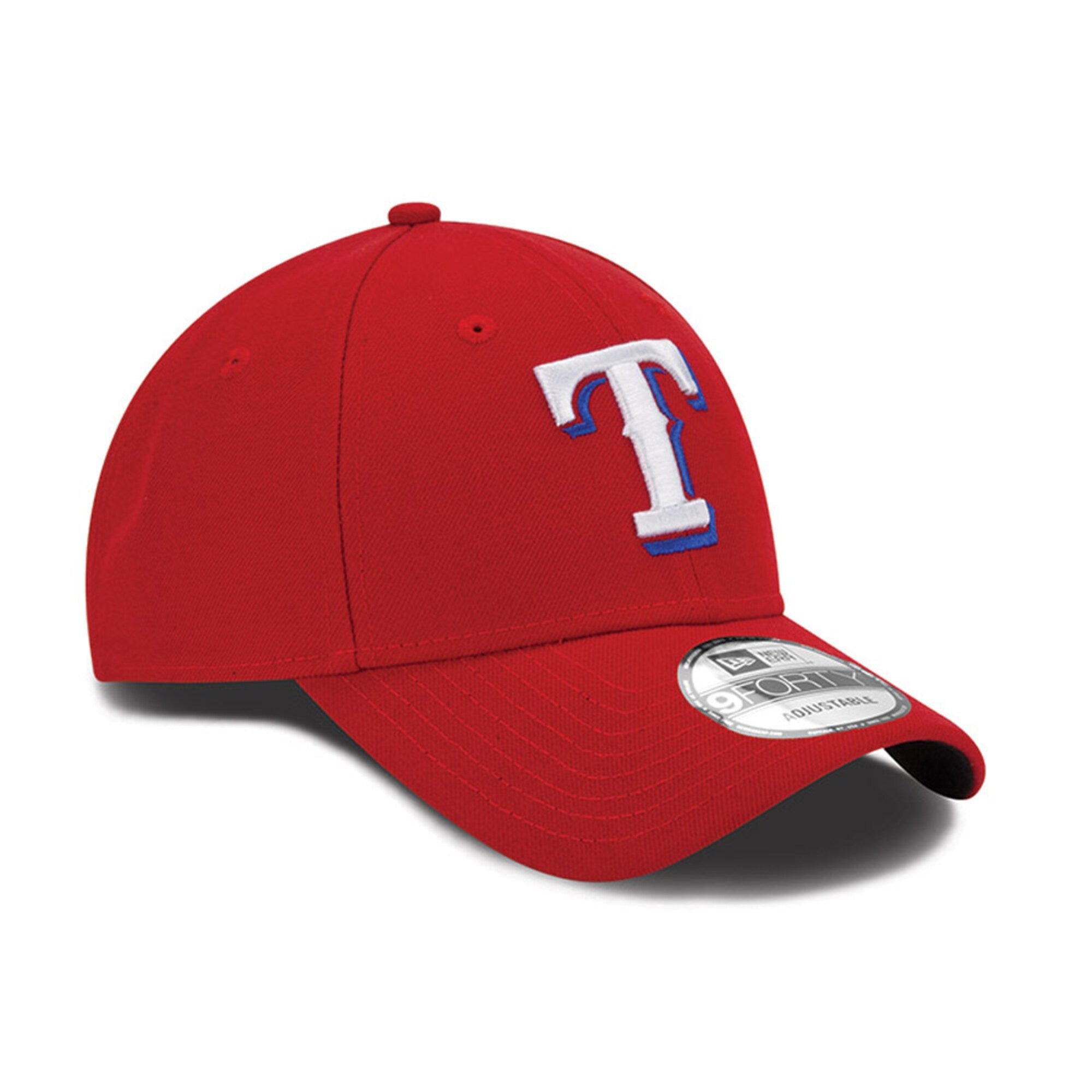Men s Texas Rangers New Era Red League 9FORTY Adjustable Hat Official Team Hat Sports Fan Cap Official NFL Team Hat Football Fan Cap