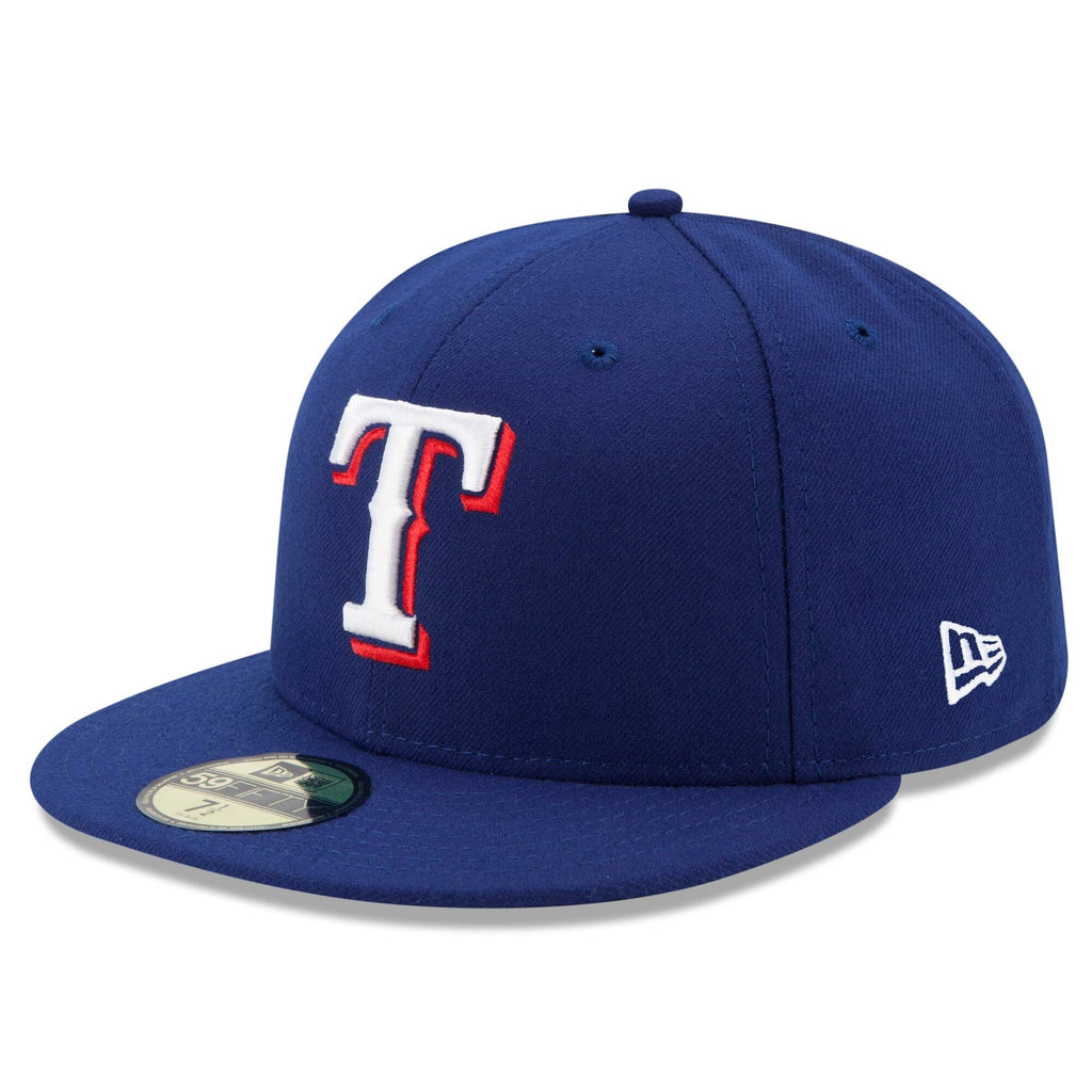 Men s Texas Rangers New Era Royal Blue Authentic Collection On-Field 59FIFTY Fitted Hat Official Team Hat Sports Fan Cap Official NFL Team Hat