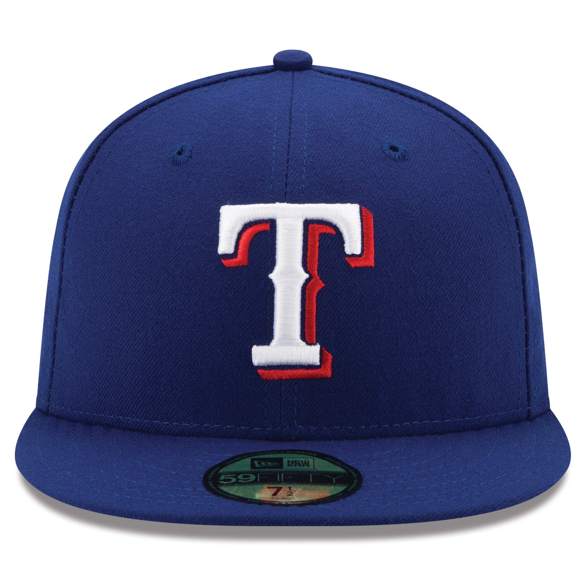 Men s Texas Rangers New Era Royal Blue Authentic Collection On-Field 59FIFTY Fitted Hat Official Team Hat Sports Fan Cap Official NFL Team Hat