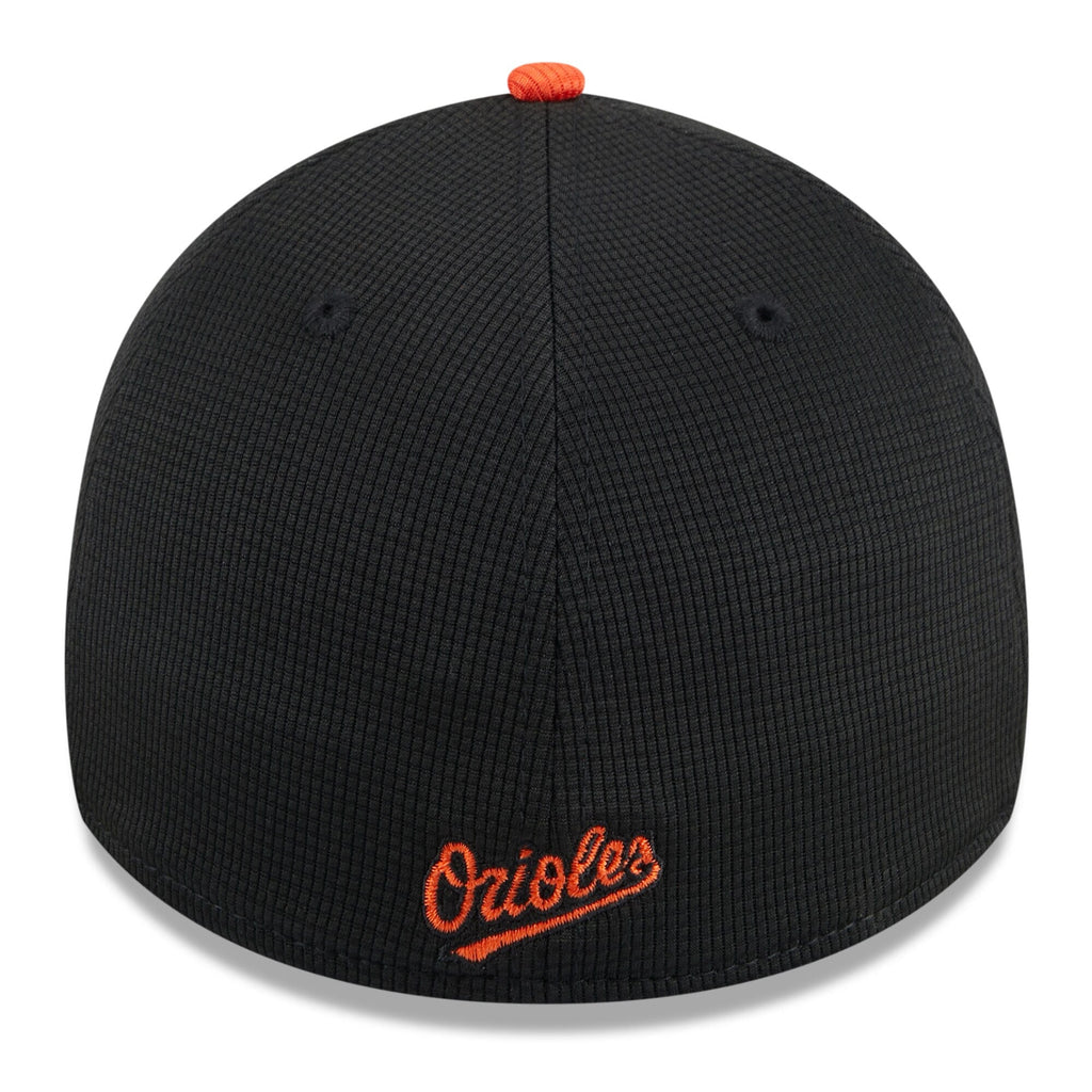 Men s Baltimore Orioles New Era White 2025 Batting Practice 39THIRTY Flex Hat Official Team Hat Sports Fan Cap Official NFL Team Hat Football Fan Cap