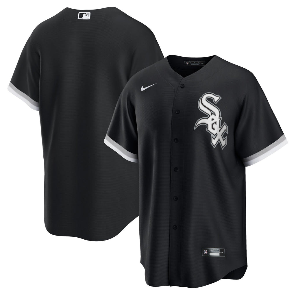 Men s Chicago White Sox Nike Black Alternate Replica Team Jersey Official Team Jersey Sports Fan Apparel Official NFL Team Jersey Football Fan Apparel