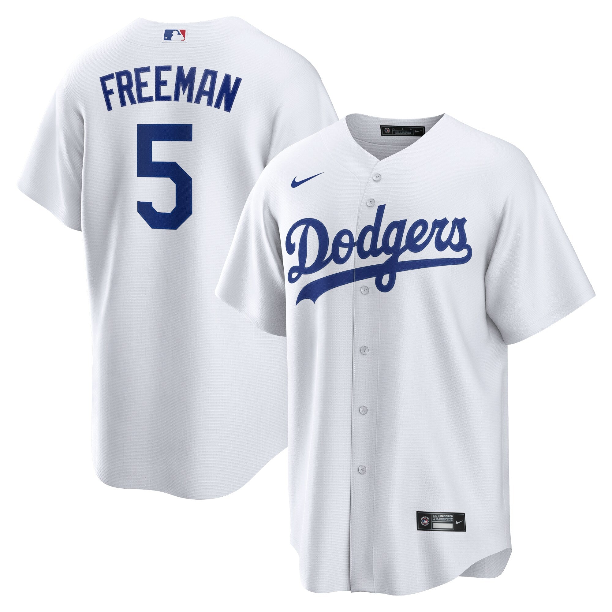 Men s Los Angeles Dodgers Freddie Freeman Nike White Replica Player Jersey Official Team Jersey Sports Fan Apparel Official NFL Team Jersey Football