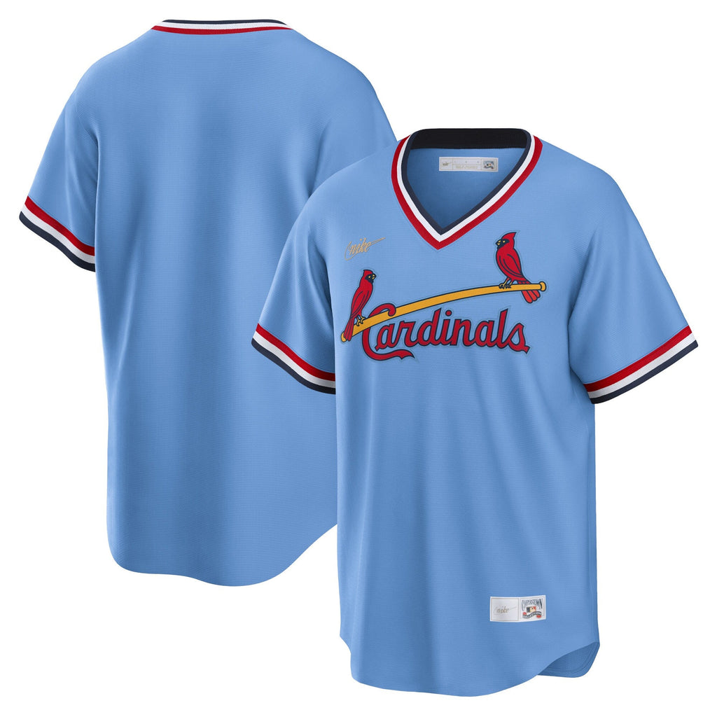 Men s St Louis Cardinals Nike Light Blue Road Cooperstown Collection Team Jersey Official Team Jersey Sports Fan Apparel Official NFL Team Jersey