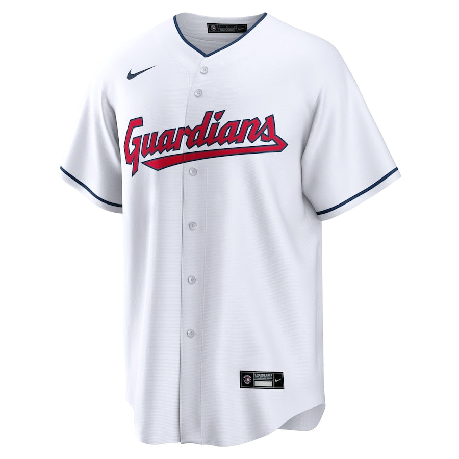 Men s Nike Cleveland Guardians White Home Replica Jersey Official Team Jersey Sports Fan Apparel Official NFL Team Jersey Football Fan Apparel