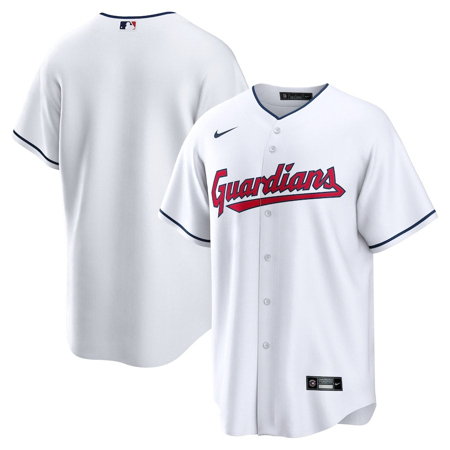 Men s Nike Cleveland Guardians White Home Replica Jersey Official Team Jersey Sports Fan Apparel Official NFL Team Jersey Football Fan Apparel
