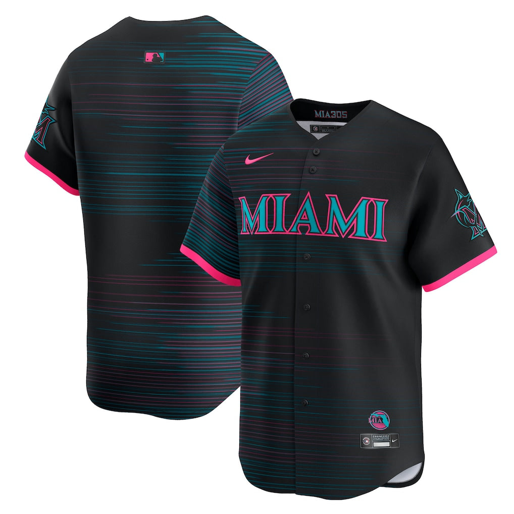 Miami Marlins MLB City Connect Limited Jersey Nike Official Team Jersey Sports Fan Apparel Official NFL Team Jersey Football Fan Apparel