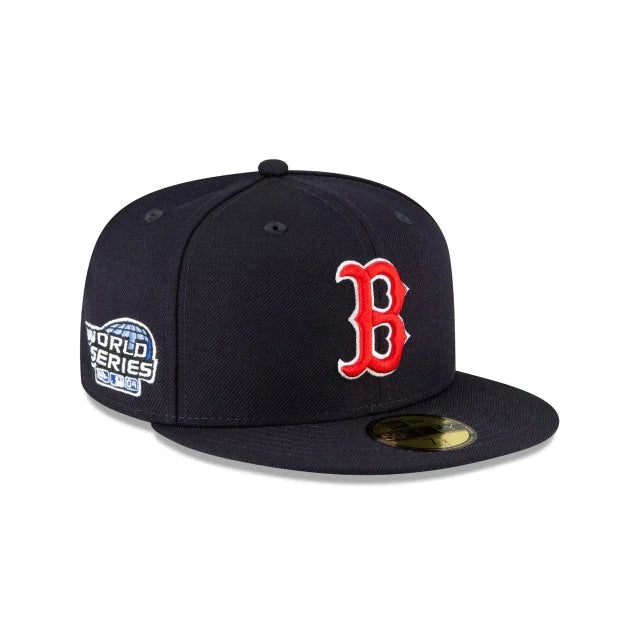 Boston Red Sox Navy Classic 2004 World Series New Era 59Fifty Fitted Hat Official Team Hat Sports Fan Cap Official NFL Team Hat Football Fan Cap