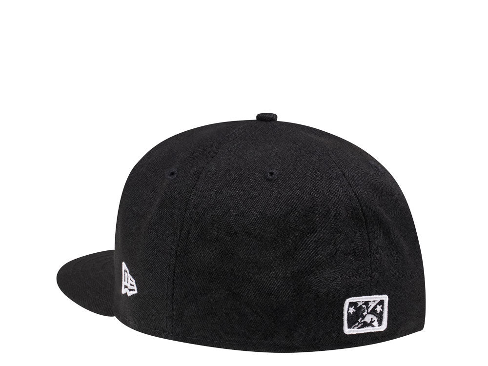 Birmingham Barons New Era Jordan Era 59FIFTY Fitted Hat - Black Official Team Hat Sports Fan Cap Official NFL Team Hat Football Fan Cap