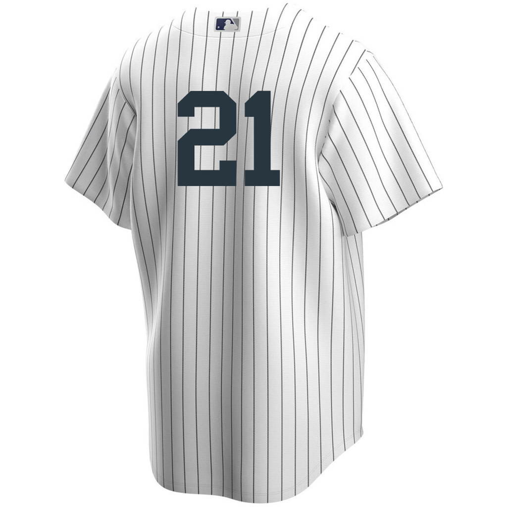 Men s Nike Deion Sanders 21 White New York Yankees Home Official Replica Player Jersey Official Team Jersey Sports Fan Apparel Official NFL Team