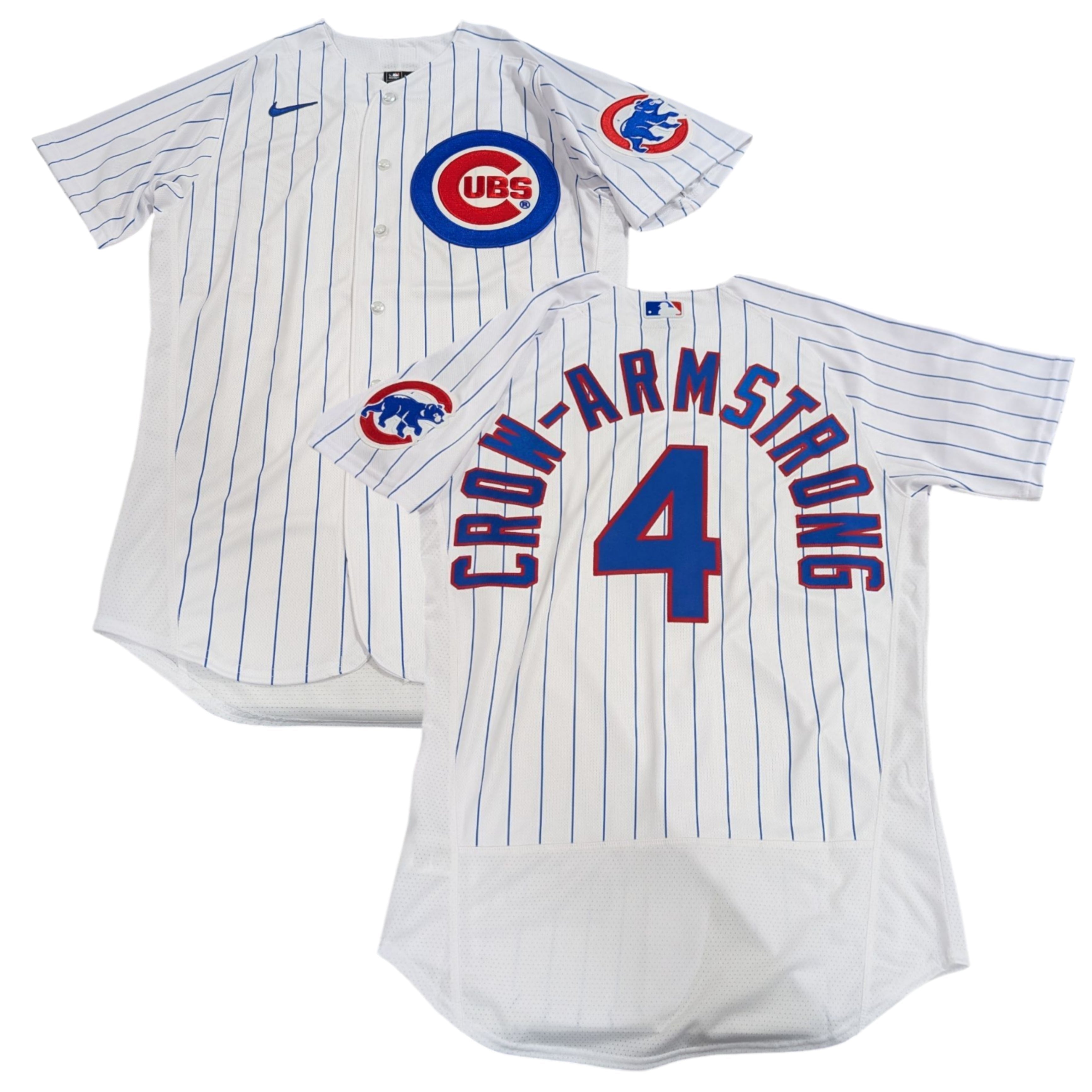 Men s Chicago Cubs Pete Crow-Armstrong Nike Home White Authentic Player Jersey Official Team Jersey Sports Fan Apparel Official NFL Team Jersey