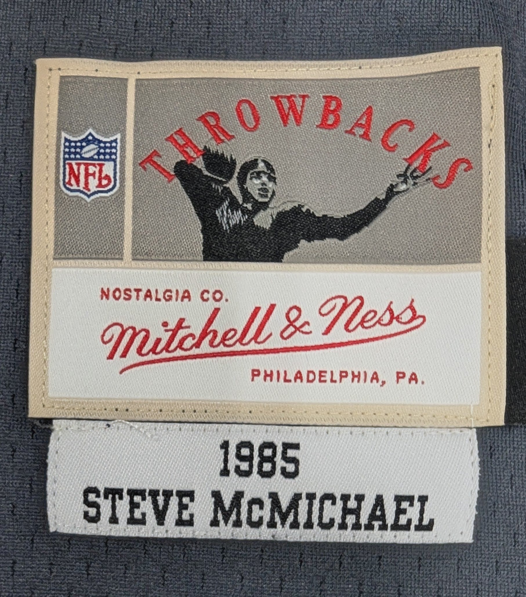 Men's Steve McMichael Chicago Bears Navy Mitchell & Ness 1985 Legacy Replica Jersey