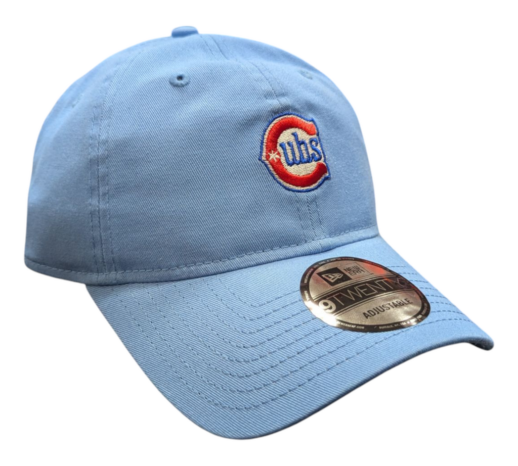 Chicago Cubs New Era Sky Blue Alternate 2 9TWENTY Adjustable Hat Official Team Hat Sports Fan Cap Official NFL Team Hat Football Fan Cap