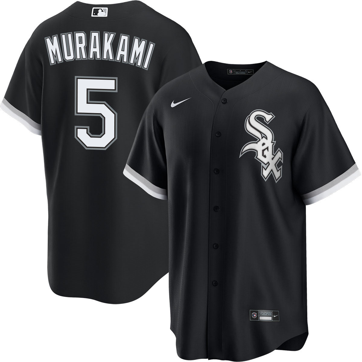 Men s Munetaka Murakami Chicago White Sox NIKE Replica Black Alternate Jersey Official Team Jersey Sports Fan Apparel Official NFL Team Jersey