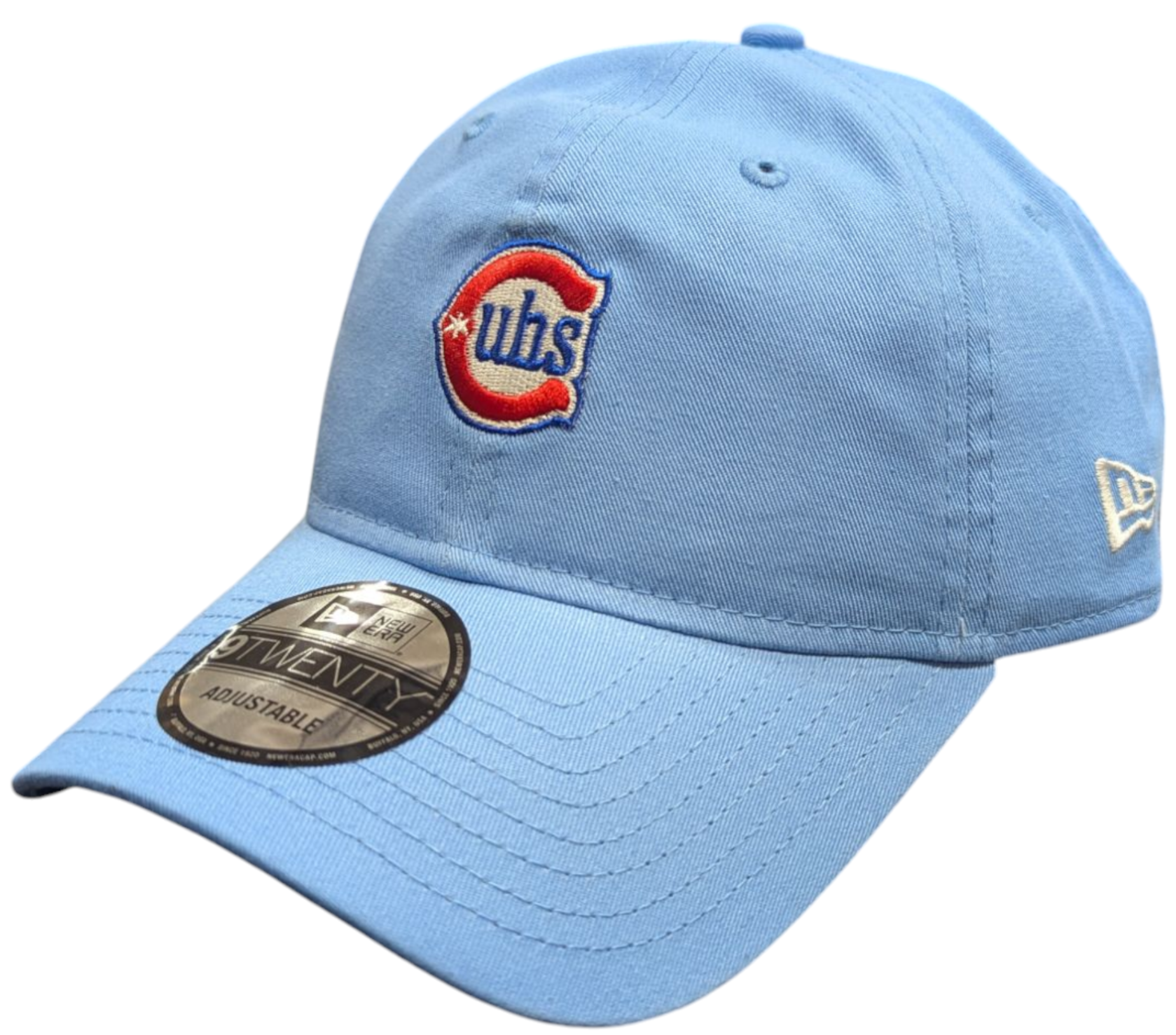Chicago Cubs New Era Sky Blue Alternate 2 9TWENTY Adjustable Hat Official Team Hat Sports Fan Cap Official NFL Team Hat Football Fan Cap