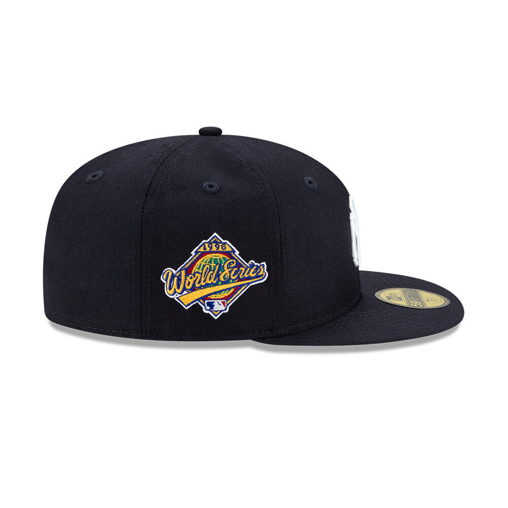New York Yankees Navy Classic 1996 World Series New Era 59Fifty Fitted Hat Official Team Hat Sports Fan Cap Official NFL Team Hat Football Fan Cap