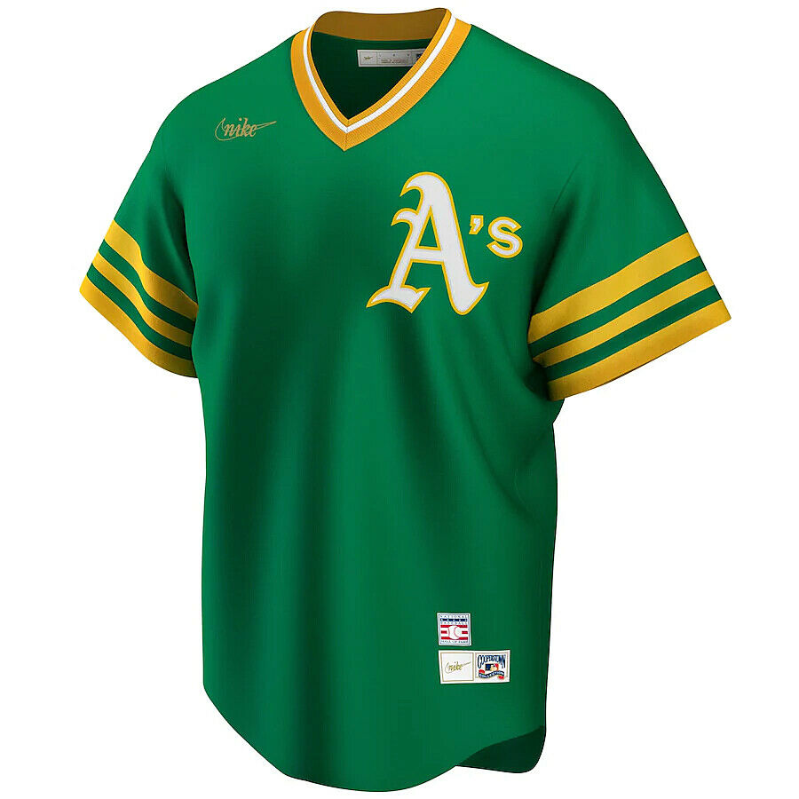 Reggie Jackson Oakland Athletics Nike Cooperstown Collection Player Jersey - Green Official Team Jersey Sports Fan Apparel Official NFL Team Jersey