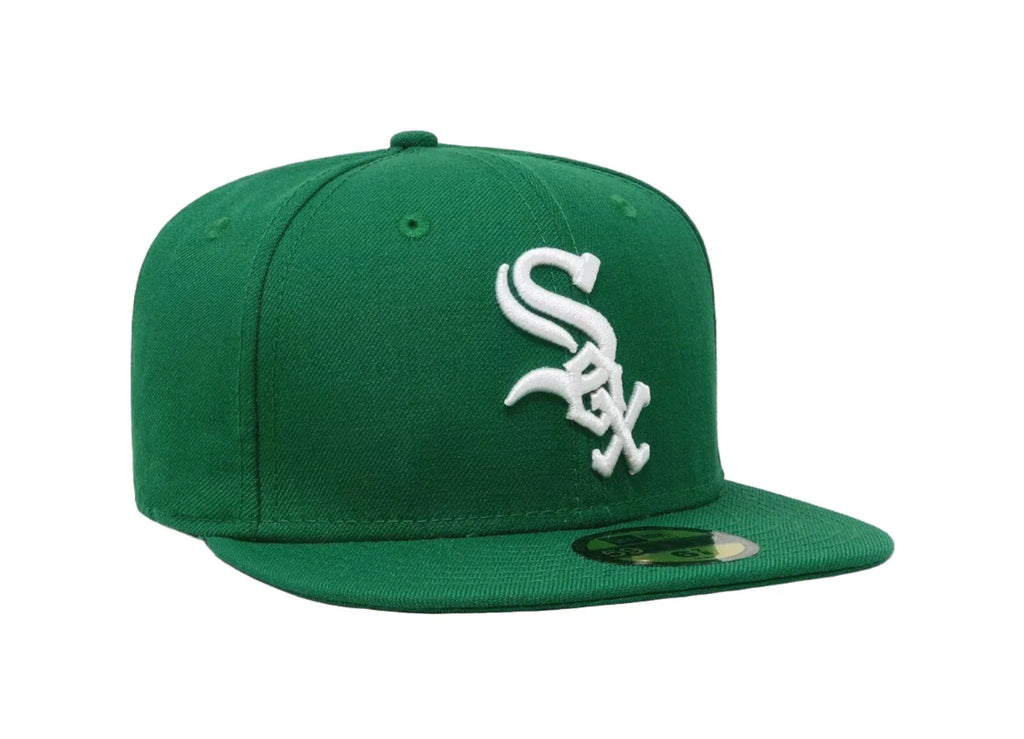 Chicago White Sox New Era Kelly Green Halfway To St Patrick s Day 59FIFTY Fitted Hat Official Team Hat Sports Fan Cap Official NFL Team Hat Football