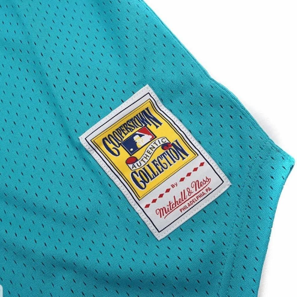 Men s Florida Marlins Andre Dawson 1995 Mitchell And Ness Teal Fashion Cooperstown Collection Mesh Batting Practice Jersey Official Team Jersey