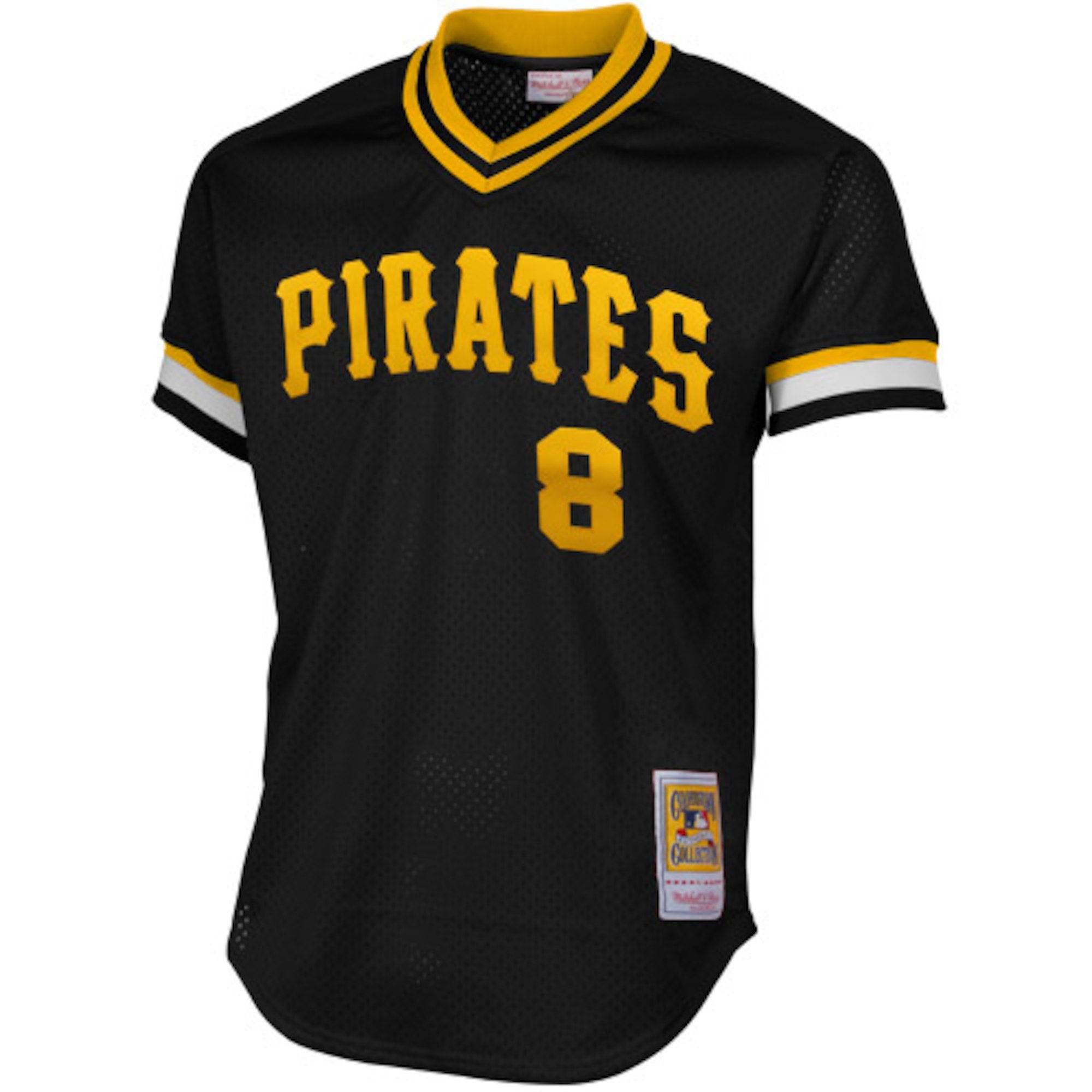 Men s Pittsburgh Pirates Willie Stargell Mitchell And Ness Black 1982 Authentic Cooperstown Collection Mesh Batting Practice Jersey Official Team