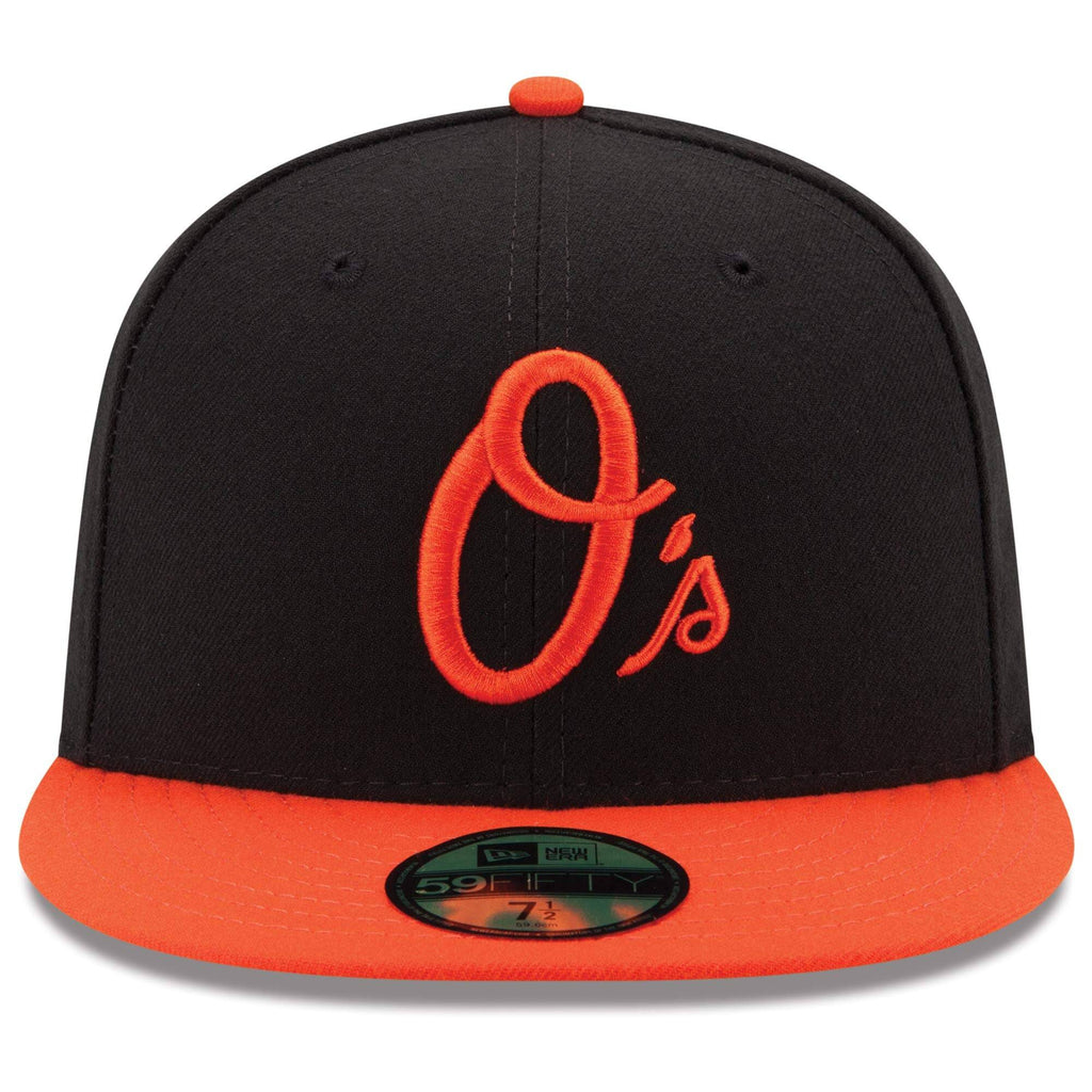 Men s Baltimore Orioles New Era Black Orange Alternate Authentic Collection On Field 59FIFTY Performance Fitted Hat Official Team Hat Sports Fan Cap