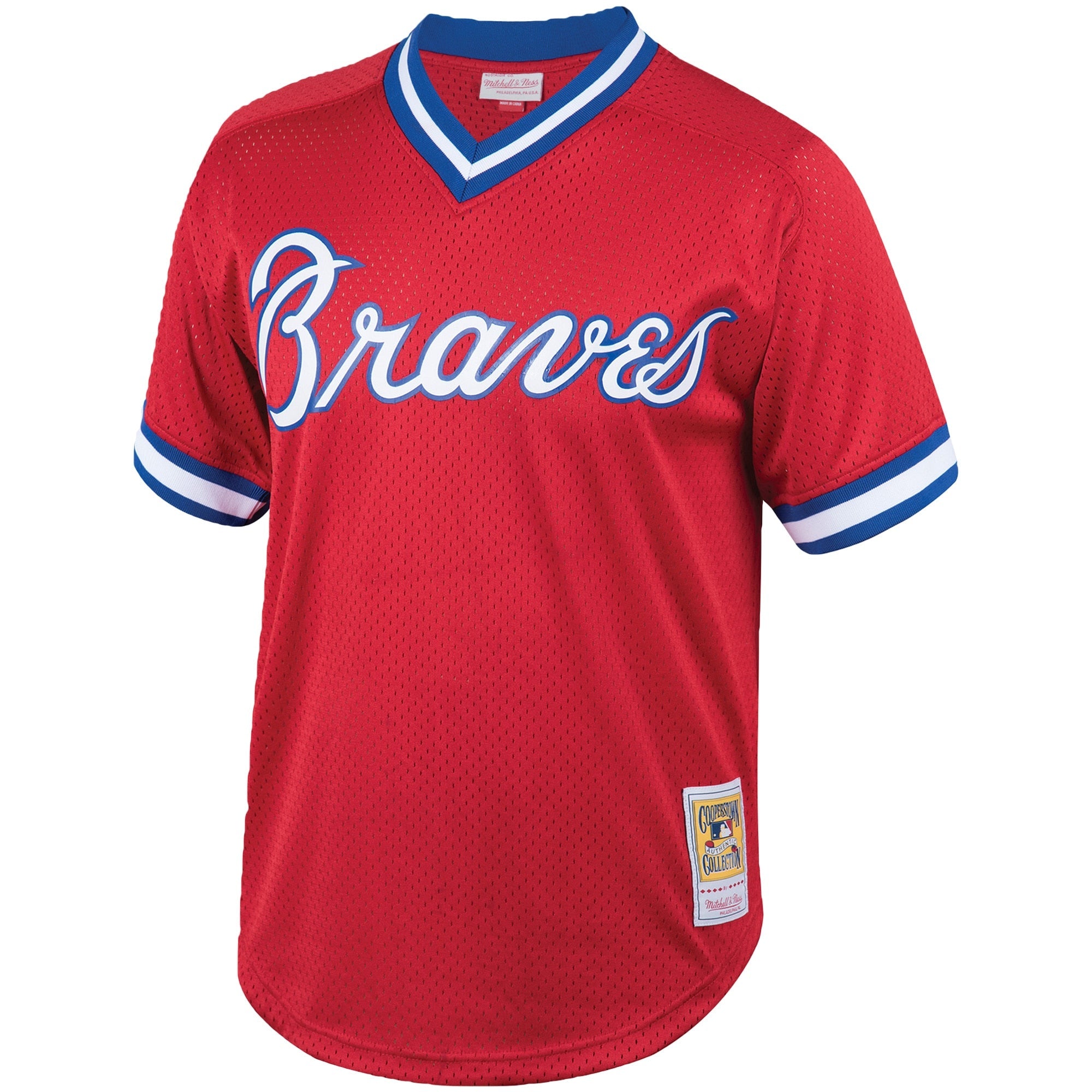 Men s Dale Murphy Atlanta Braves Mitchell And Ness Cooperstown Collection Authentic Batting Practice Jersey - Red Official Team Jersey Sports Fan