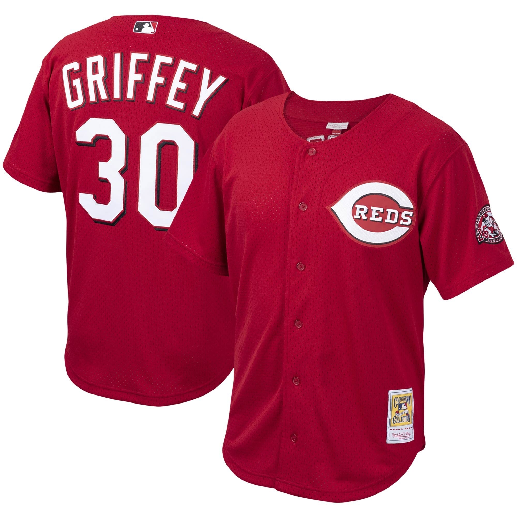 Youth Cincinnati Reds Ken Griffey Jr Mitchell And Ness Red Cooperstown Collection Batting Practice Jersey Official Team Jersey Sports Fan Apparel