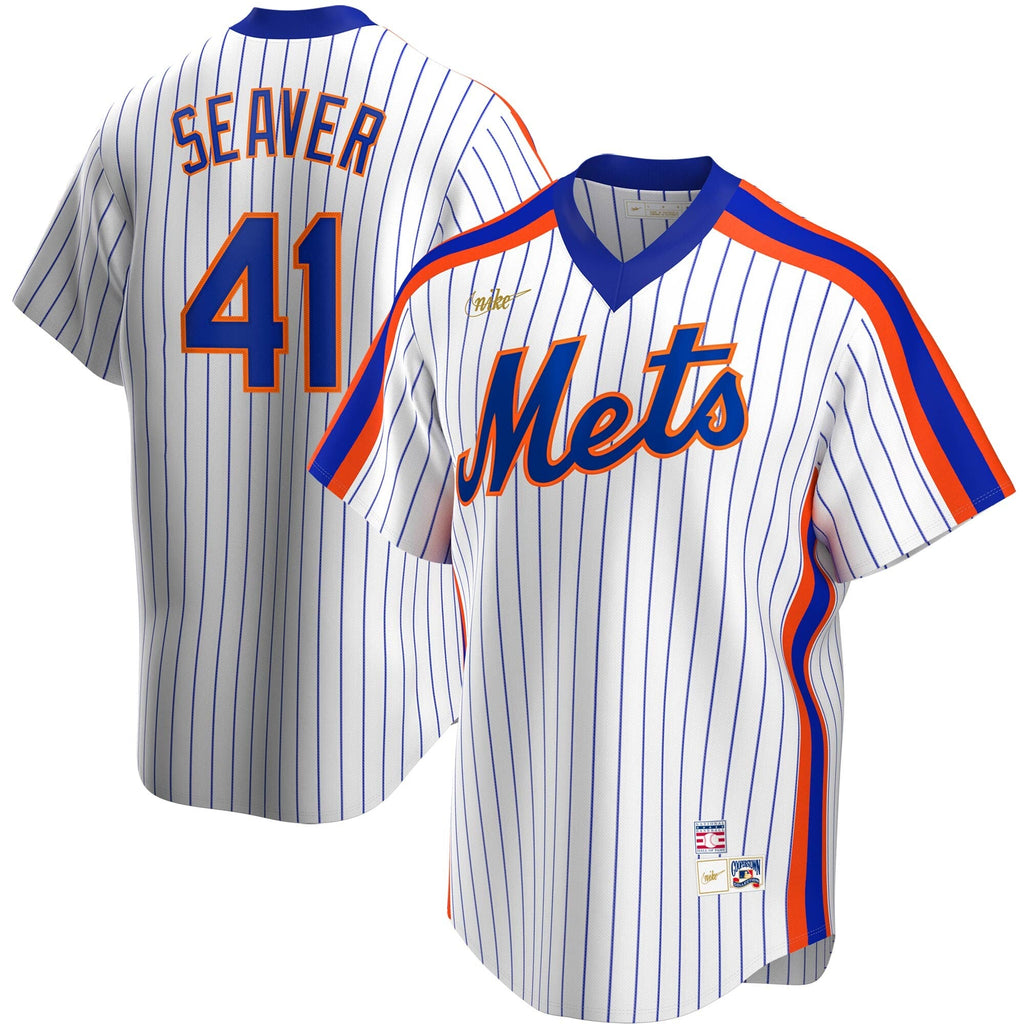 Men s Nike Tom Seaver New York Mets Cooperstown Collection Royal Pinstripe Replica Jersey Official Team Jersey Sports Fan Apparel Official NFL Team