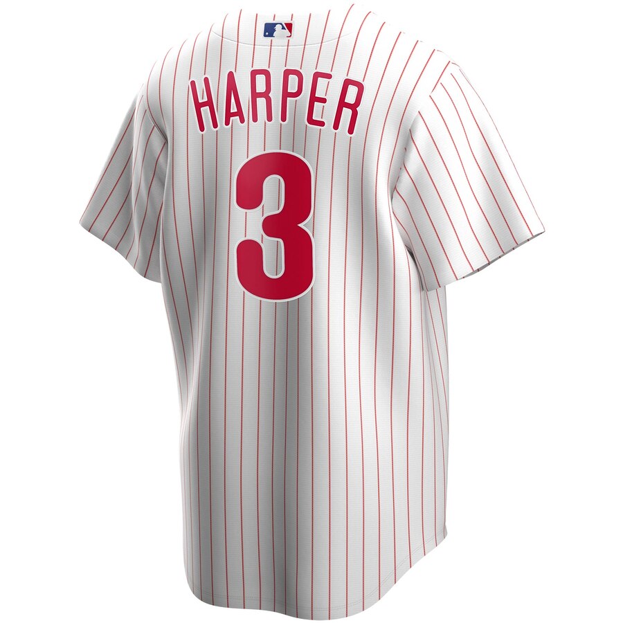 Men s Philadelphia Phillies Bryce Harper Nike White Home Replica Player Jersey Official Team Jersey Sports Fan Apparel Official NFL Team Jersey
