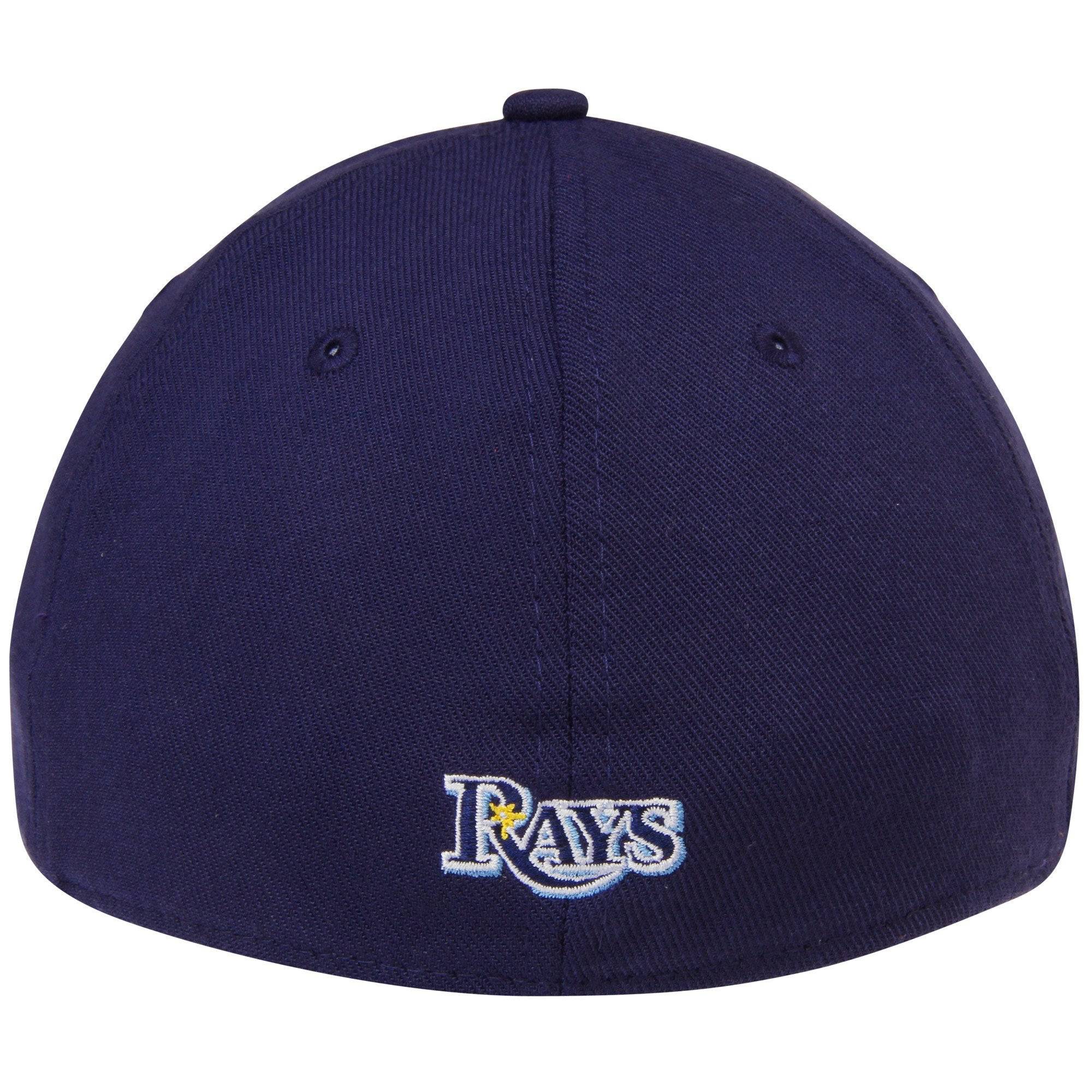 Men s Tampa Bay Rays New Era Navy MLB Team Classic 39THIRTY Flex Hat Official Team Hat Sports Fan Cap Official NFL Team Hat Football Fan Cap