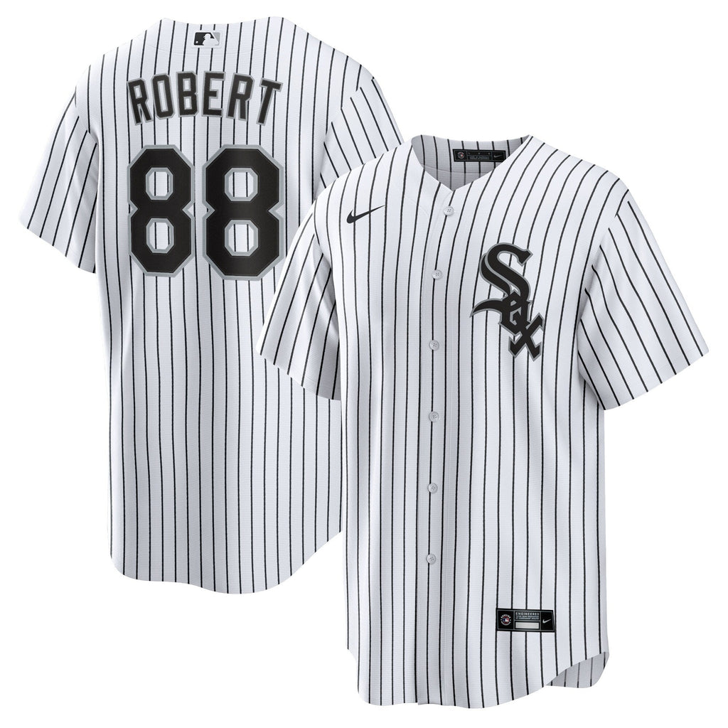 Men s Chicago White Sox Luis Robert Nike White Replica Player Name Jersey Official Team Jersey Sports Fan Apparel Official NFL Team Jersey Football