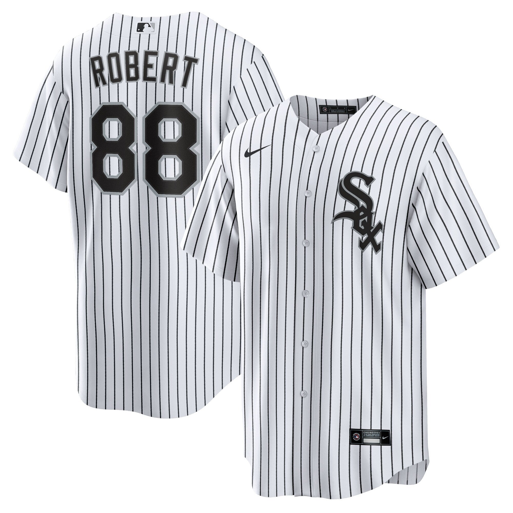 Men s Chicago White Sox Luis Robert Nike White Replica Player Name Jersey Official Team Jersey Sports Fan Apparel Official NFL Team Jersey Football