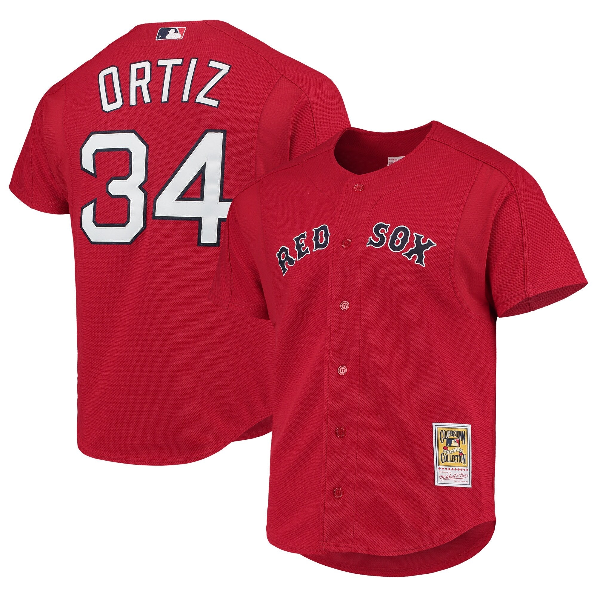 Men s David Ortiz Boston Red Sox 2004 Authentic Batting Practice Jersey By Mitchell And Ness Official Team Jersey Sports Fan Apparel Official NFL