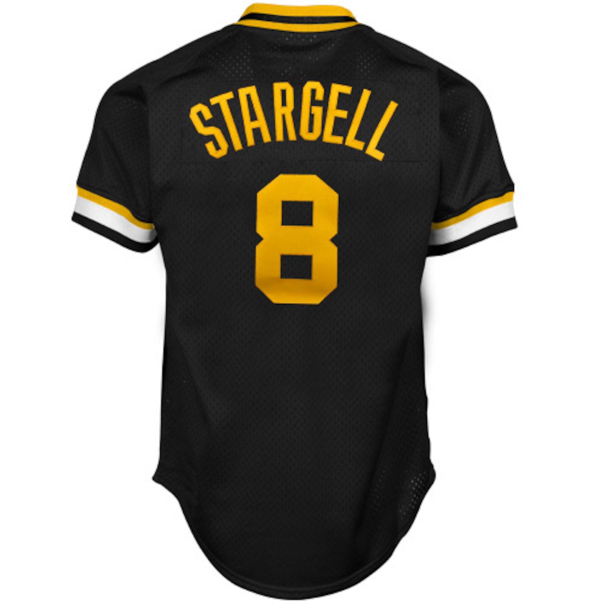 Men s Pittsburgh Pirates Willie Stargell Mitchell And Ness Black 1982 Authentic Cooperstown Collection Mesh Batting Practice Jersey Official Team