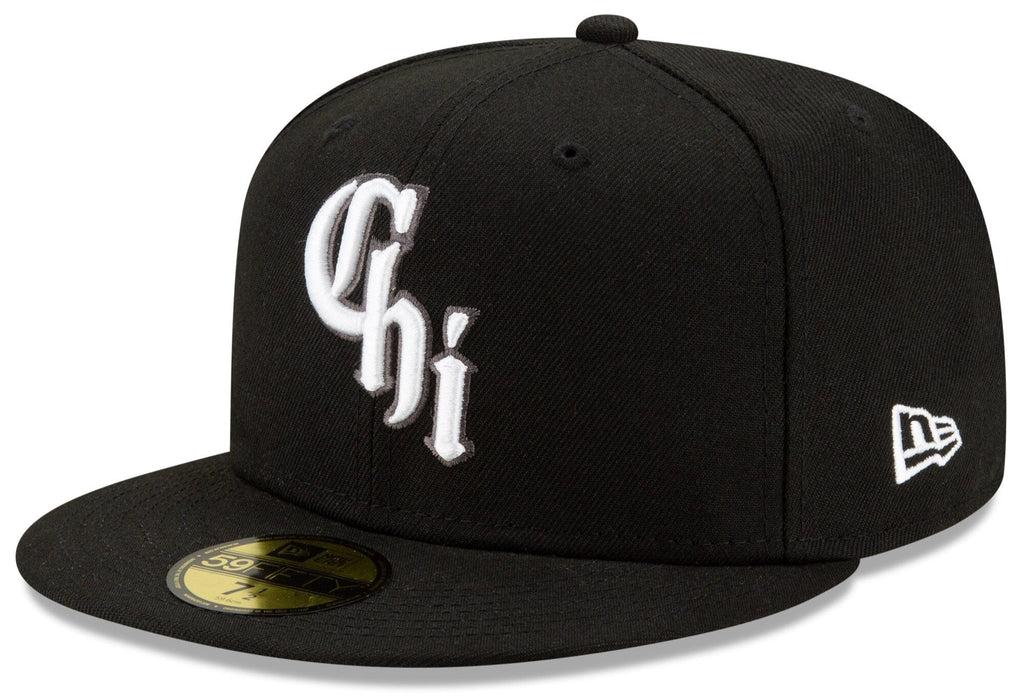 Chicago White Sox New Era Black City Connect On Field 59FIFTY Fitted Hat Official Team Hat Sports Fan Cap Official NFL Team Hat Football Fan Cap