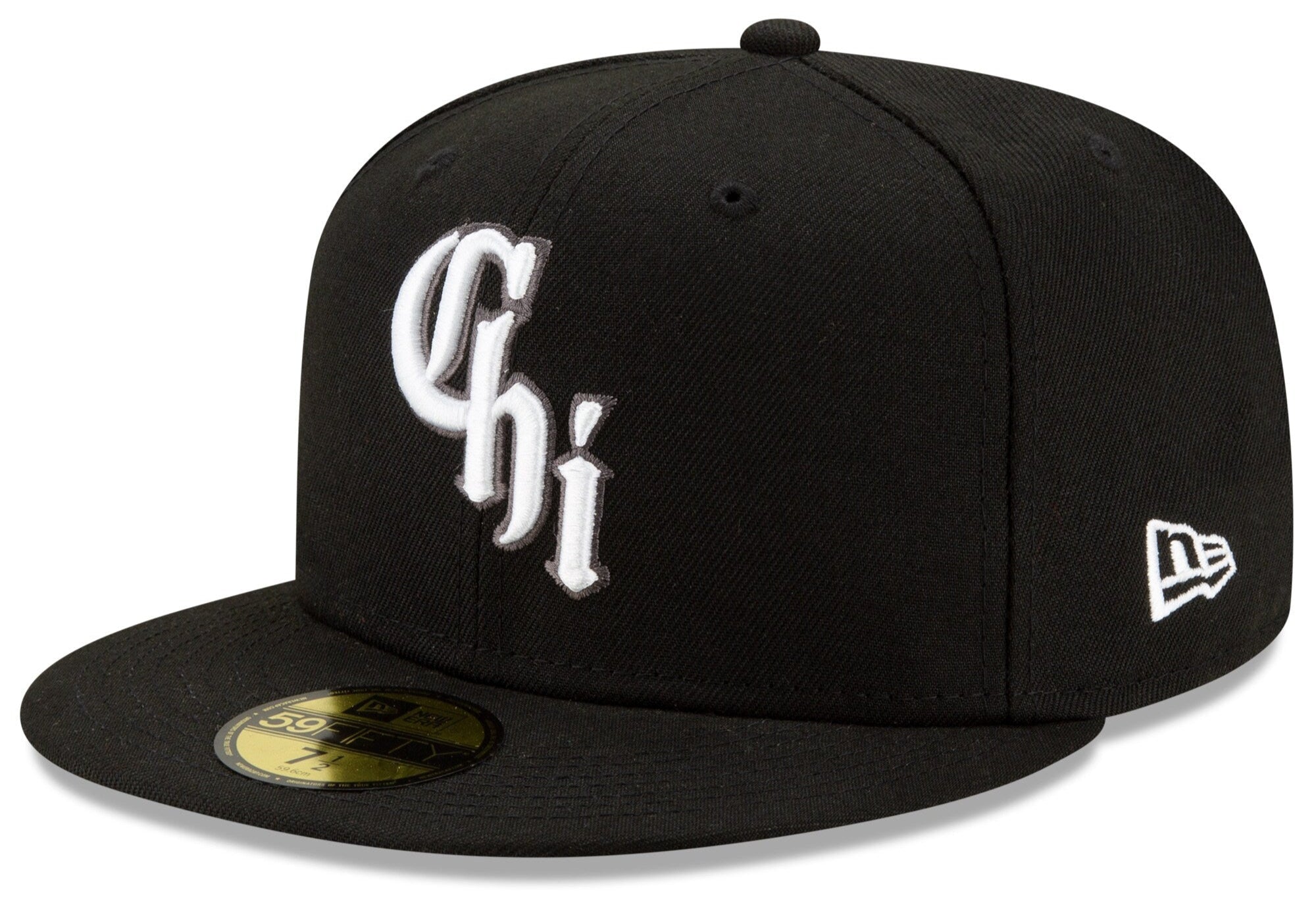 Chicago White Sox New Era Black City Connect On Field 59FIFTY Fitted Hat Official Team Hat Sports Fan Cap Official NFL Team Hat Football Fan Cap