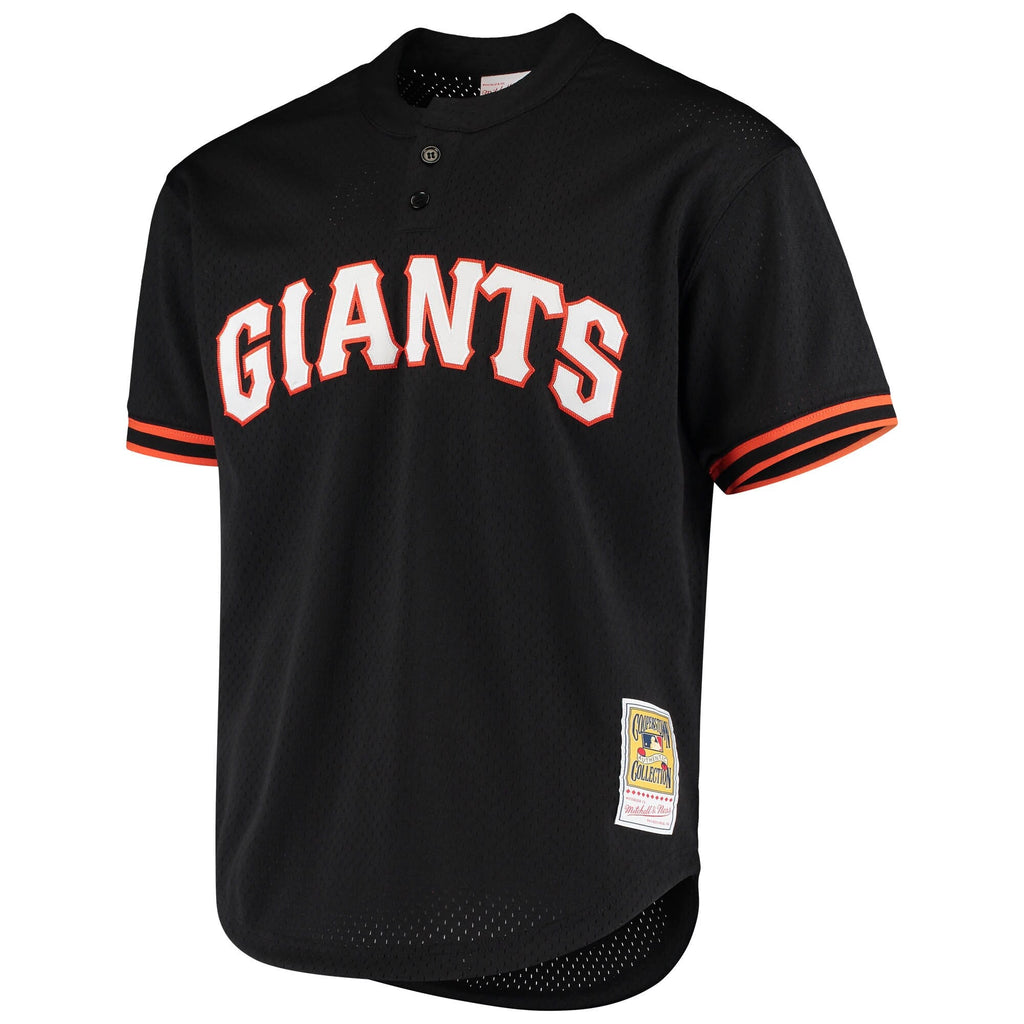 Men s San Francisco Giants Matt Williams Mitchell And Ness Black Cooperstown Collection Mesh Batting Practice Jersey Official Team Jersey Sports Fan